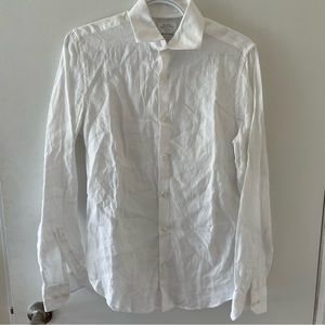 White linen dress shirt